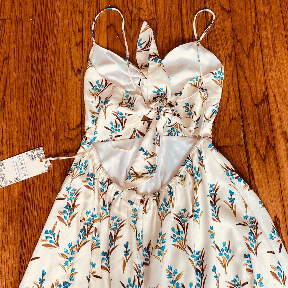 Twist Front Back Tie Summer Dress**Small $198 - Picture 5 of 6